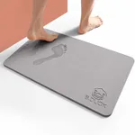 Diatom mud absorbent and quick-drying mat - Grey