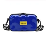 Small box bag with wide shoulder straps - Blue