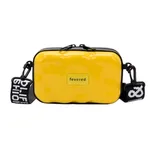 Small box bag with wide shoulder straps - Yellow