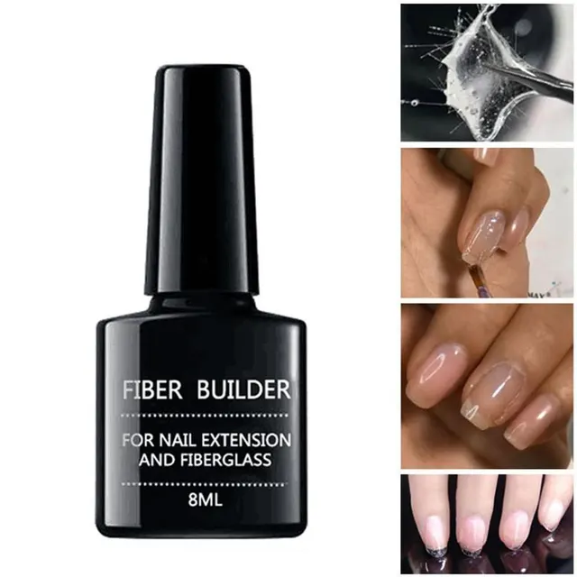 Fiber extension adhesive for nail polish repair - Black