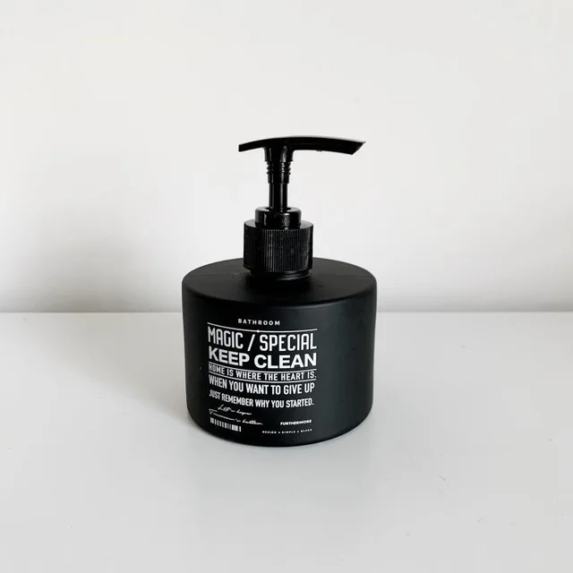 Hand Sanitizer Bottled Black INS Wind Frosted Glass - Black