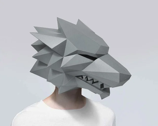 Animal paper model full face mask 2Style - Shop at LoveMi