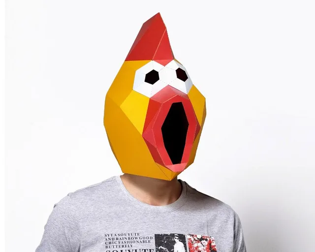 Animal paper model full face mask 6Style - Shop at LoveMi
