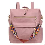 The New Backpack Female Korean Version Of The British Style Simple - Pink