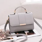 PU shoulder bag - Gray