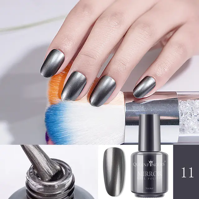 Mirror Nail Polish Grey3Pcs - Shop at LoveMi