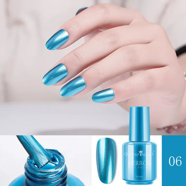 Mirror Nail Polish - Mirror Blue2Pcs