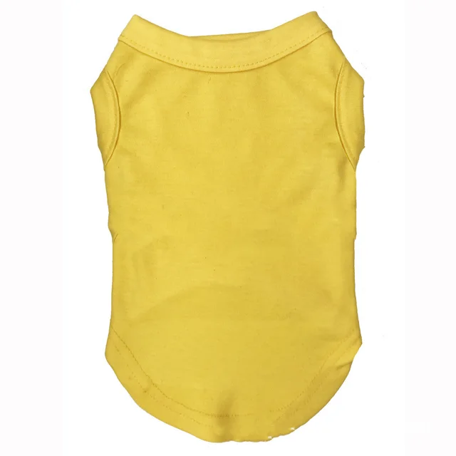 Autumn dog clothes cotton t-shirt - Yellow