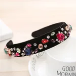 Wide-Edged Headband - Black Red
