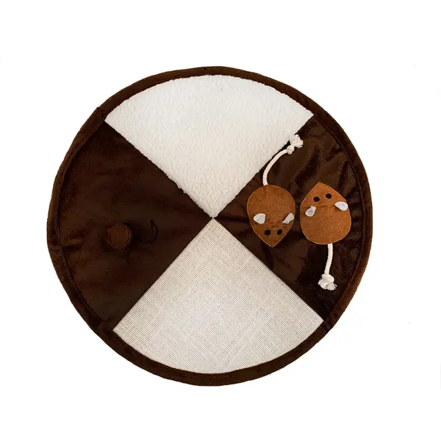 Pet pad sisal pad cat scratch pad funny cat toy Round - Shop at LoveMi