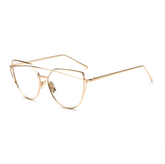 Female Vintage Gold Sunglasses - C2