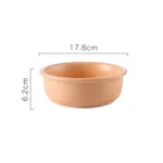 Ceramic wooden bowl - Orange - View 1