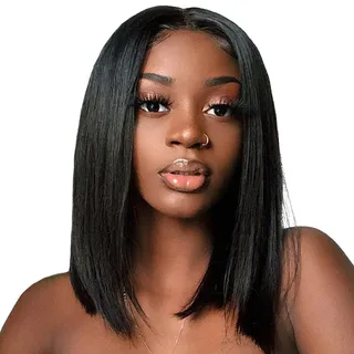 Wig women's long hair - Black
