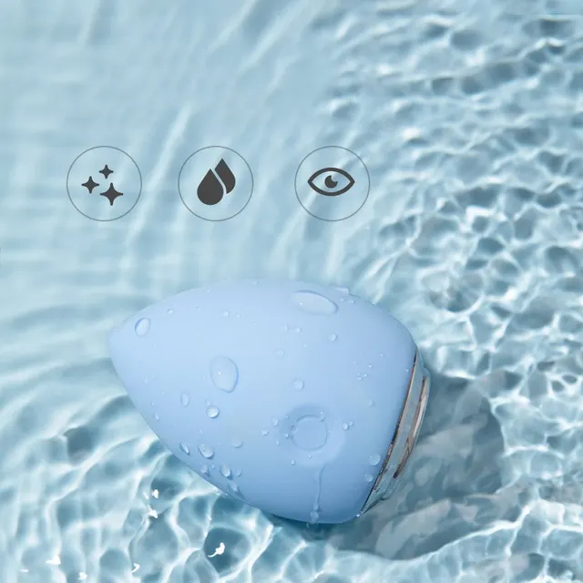Electronic Cleansing Egg Electric Makeup Egg Wet Dry Makeup Egg Blue - Shop at LoveMi