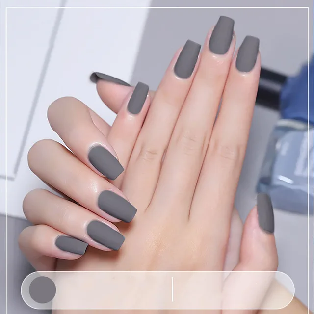 Matte matte nail polish Grey - Shop at LoveMi