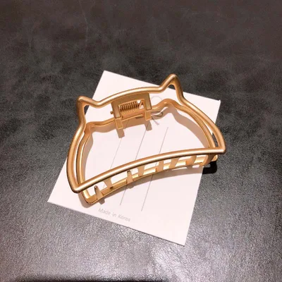 Cute cat hollow hair clips Cat - Shop at LoveMi