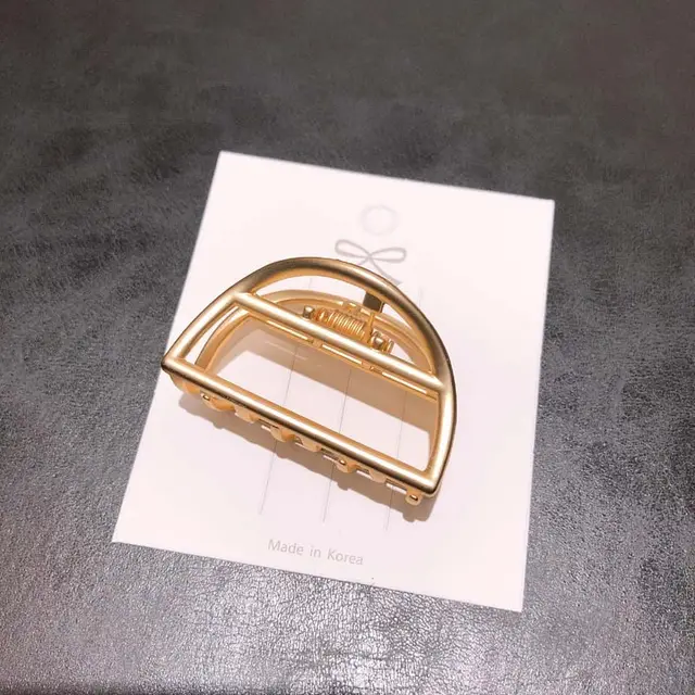 Cute cat hollow hair clips - Semicircle
