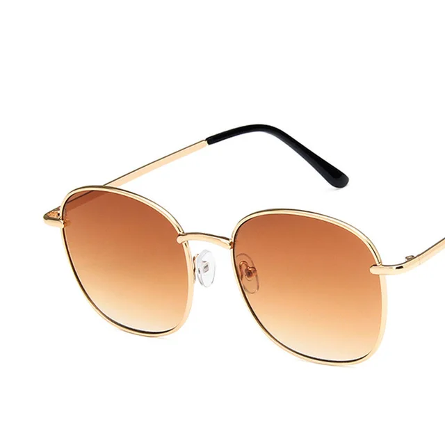 Metal round sunglasses Brown - Shop at LoveMi
