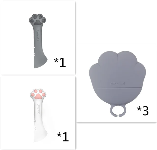 Multifunctional can opener for pet canned spoon - Set6