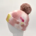 Fur hat woolen hat - Red