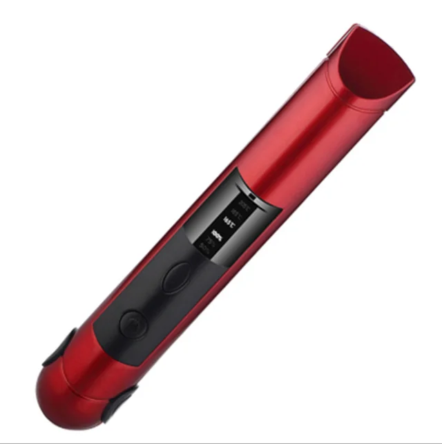 USB charging volume straight dual purpose hair clips Straightener portable mini wireless charging Red - Shop at LoveMi
