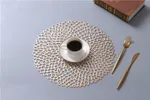 Hollow out flower - shaped western food mat - Champagne Gold