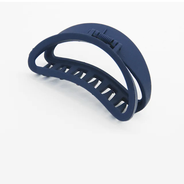Acrylic frosted hair gripping clip paw hair clip - 7 Navy Blue
