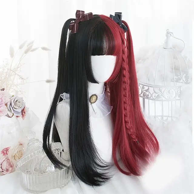 Lolita women's ponytail wig Straight Hair - Shop at LoveMi