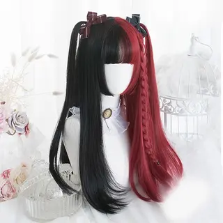 Lolita women's ponytail wig - Straight Hair