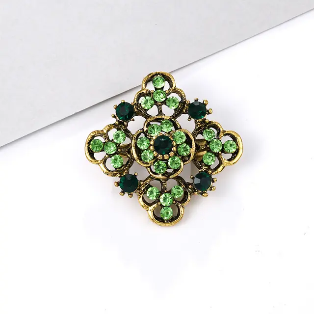 Alloy rhinestone small pin brooch costume - 1 Style