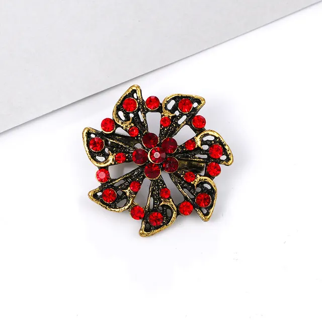 Alloy rhinestone small pin brooch costume - 19 Style