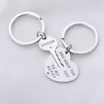 Popular Heart-shaped Keychain Set Keychain - Silver
