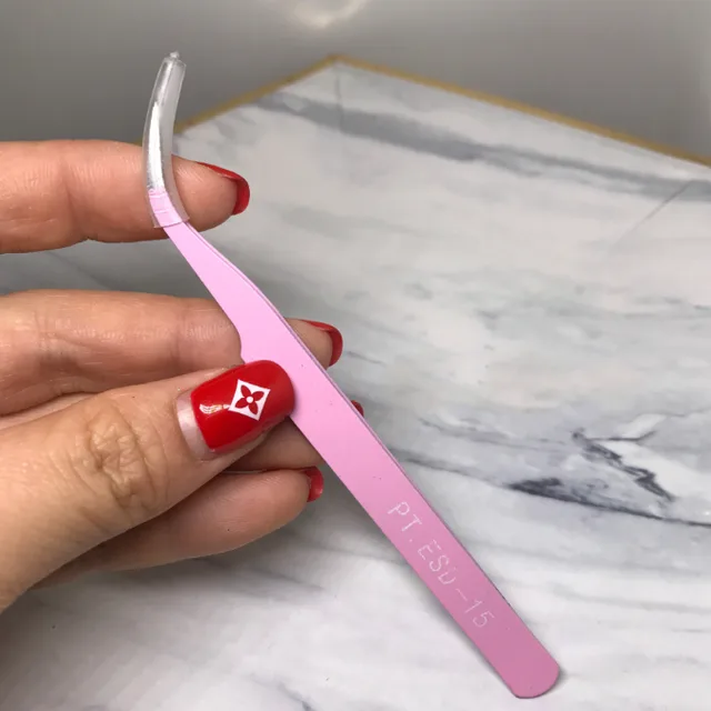 Nail extension gel phototherapy sheet glass fiber - Tweezers