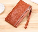 Leather coin purse - Orange