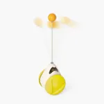 Cat Turntable Cat Windmill Toy Glowing Toy - Balance Car Yellow
