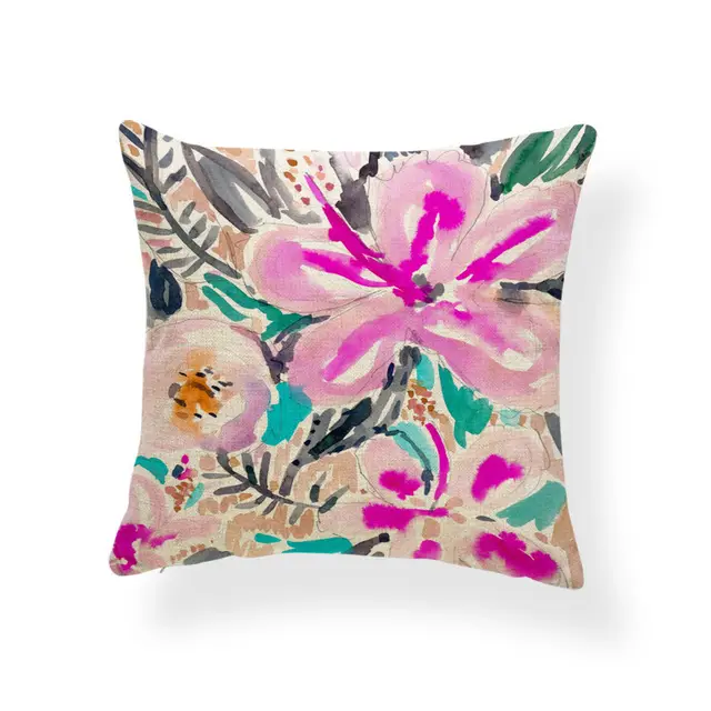 Daffodil printed cushion - Ga98007