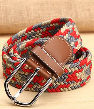 Elastic woven elastic men's belt - 15 Style