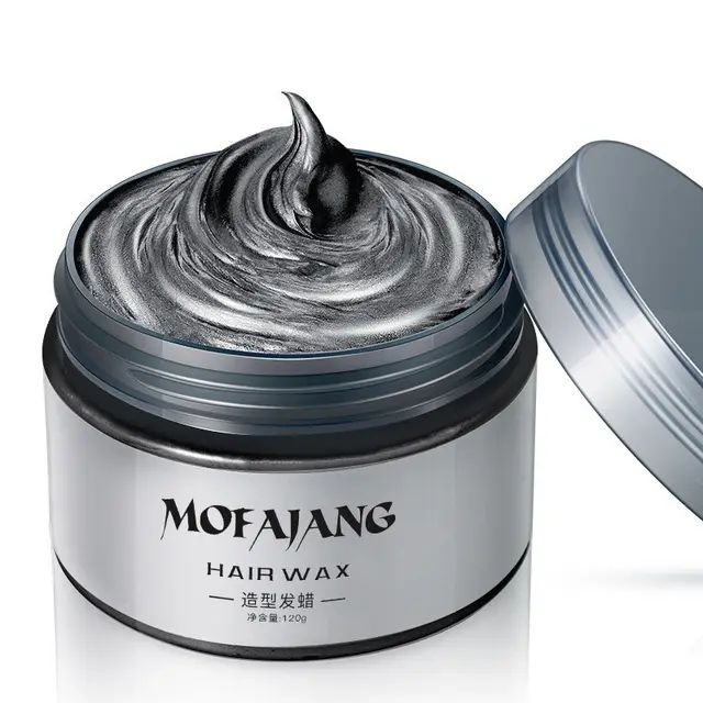 Grandma Grey Hair Wax, Colored Hair Mud, Popular And Continuously Styling Hair Products - Black