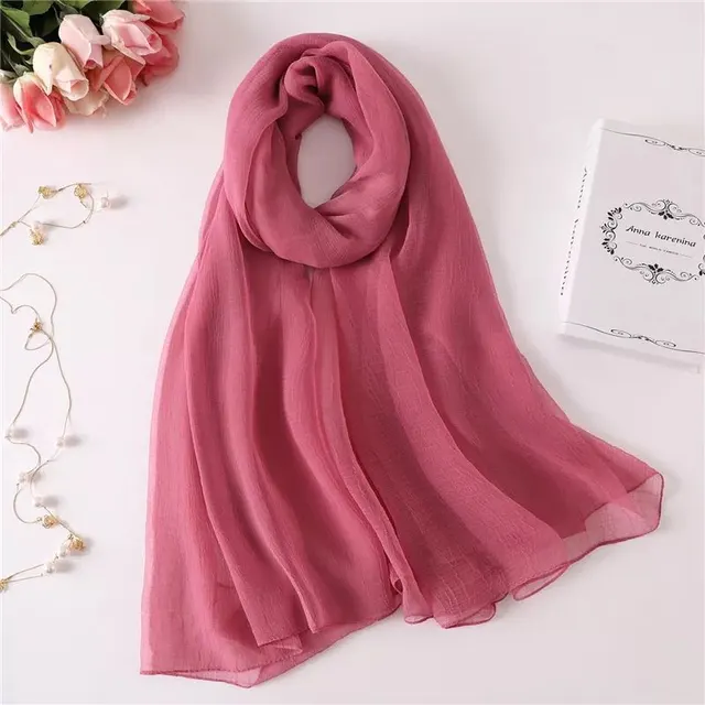 Long shawl beige scarf - Lotus Color