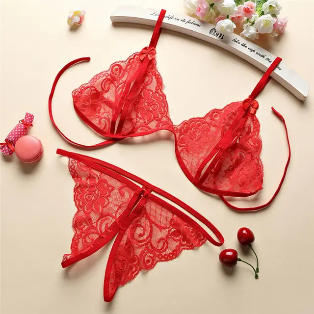 Three-point lingerie - Red