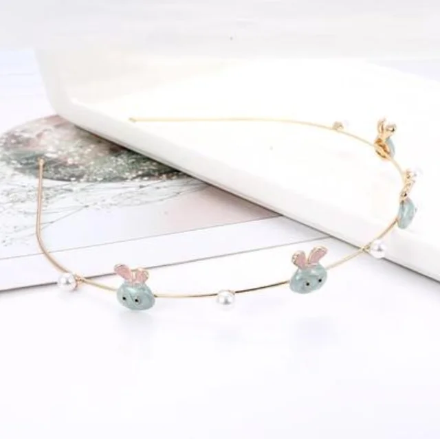 Starfish shell imitation pearl headband female sweet simple headdress net red press hairpin - Dolphin 555