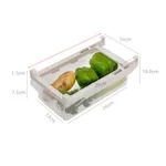 Kitchen Organizer Adjustable Kitchen Refrigerator Storage Rack Fridge Freezer Shelf Holder Pull-out Drawer Organiser Space Saver - G