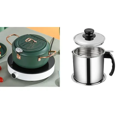 Stainless Steel Telescopic Folding Basket Frying Basket French Fries Degreasing Kitchen Tool Green Set - Shop at LoveMi