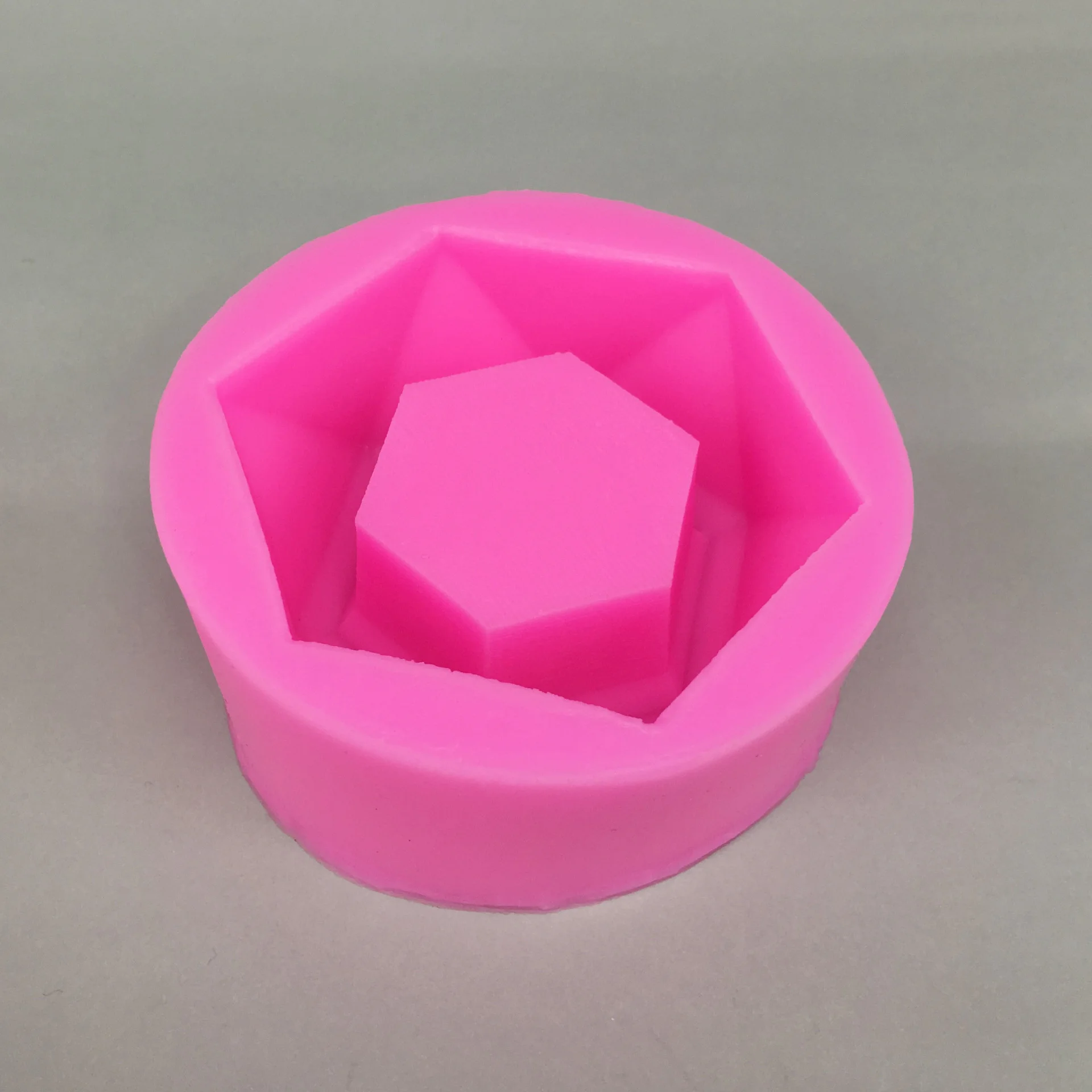 Aroma Gypsum Candle Silicone Mould - Rose Red