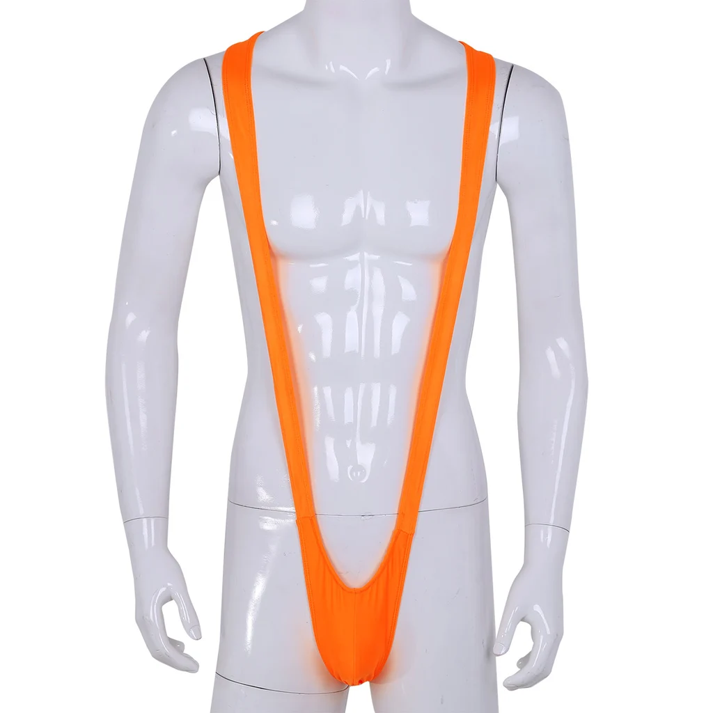 Men's underwear sexy jumpsuit - Orange