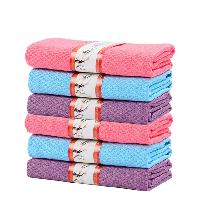 Housework cleaning bamboo brush - Cloth 6Pcs