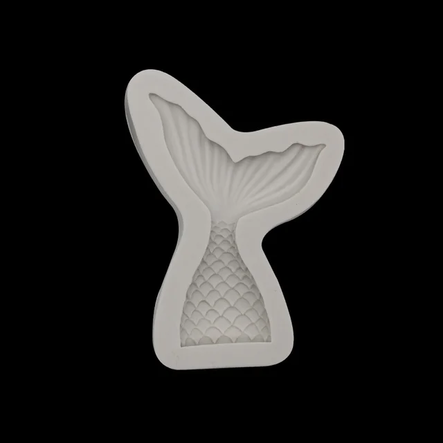 Mermaid tail fondant silicone - Big Fish Tail Grey