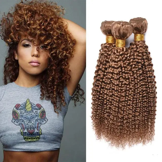 kinky curly wave human hair - 14In
