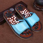 Pebble foot massage slippers - Blue