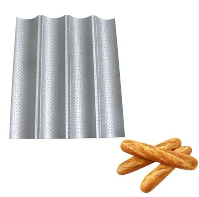 Nonstick Punching Rectangular Bread Baking Pan Silver - Shop at LoveMi